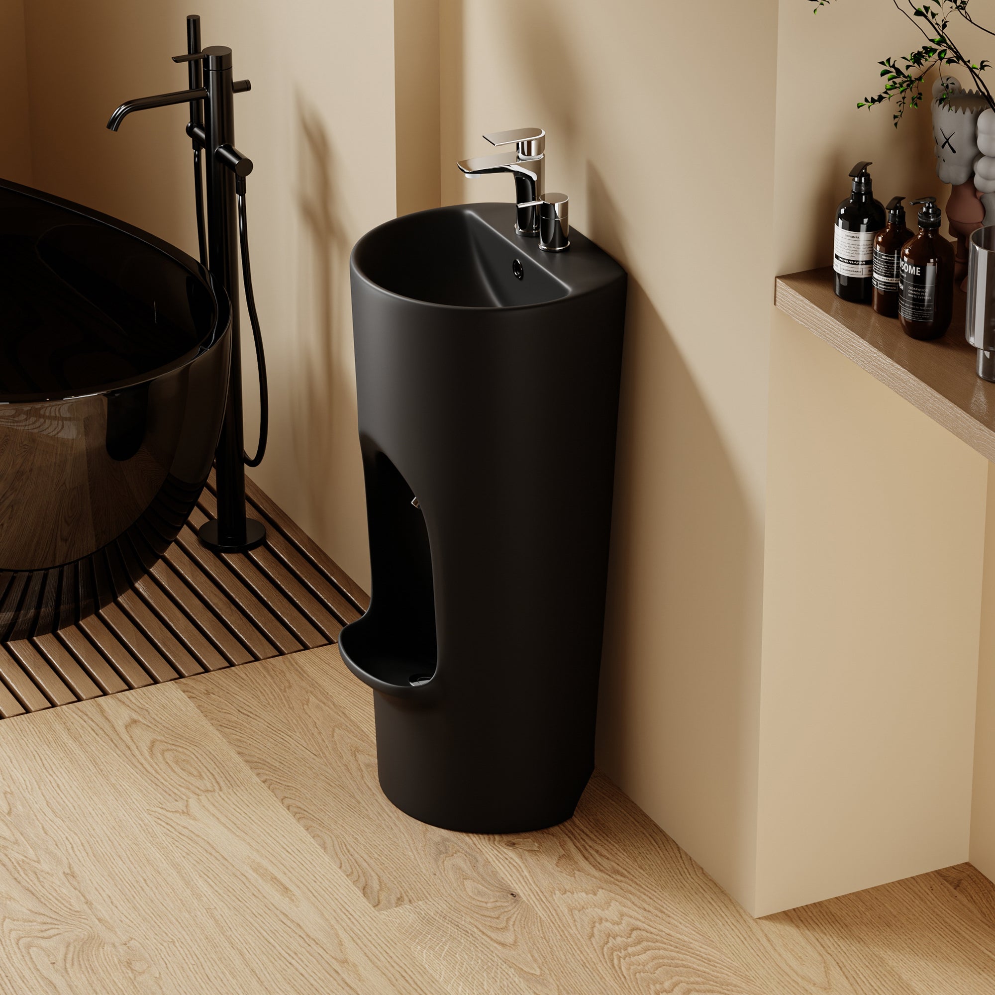 Lavabo d'ablutions Riyad - Design rond et fin