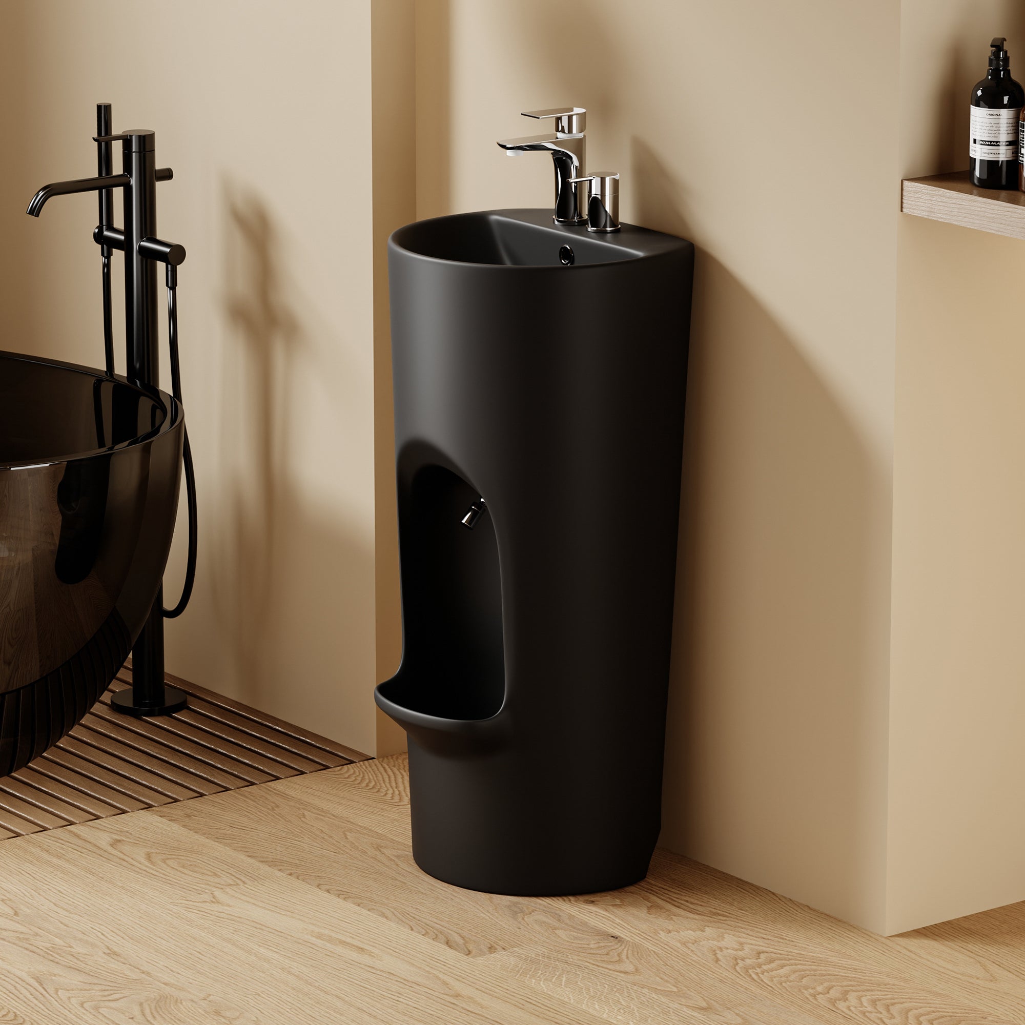Lavabo d'ablutions Riyad - Design rond et fin