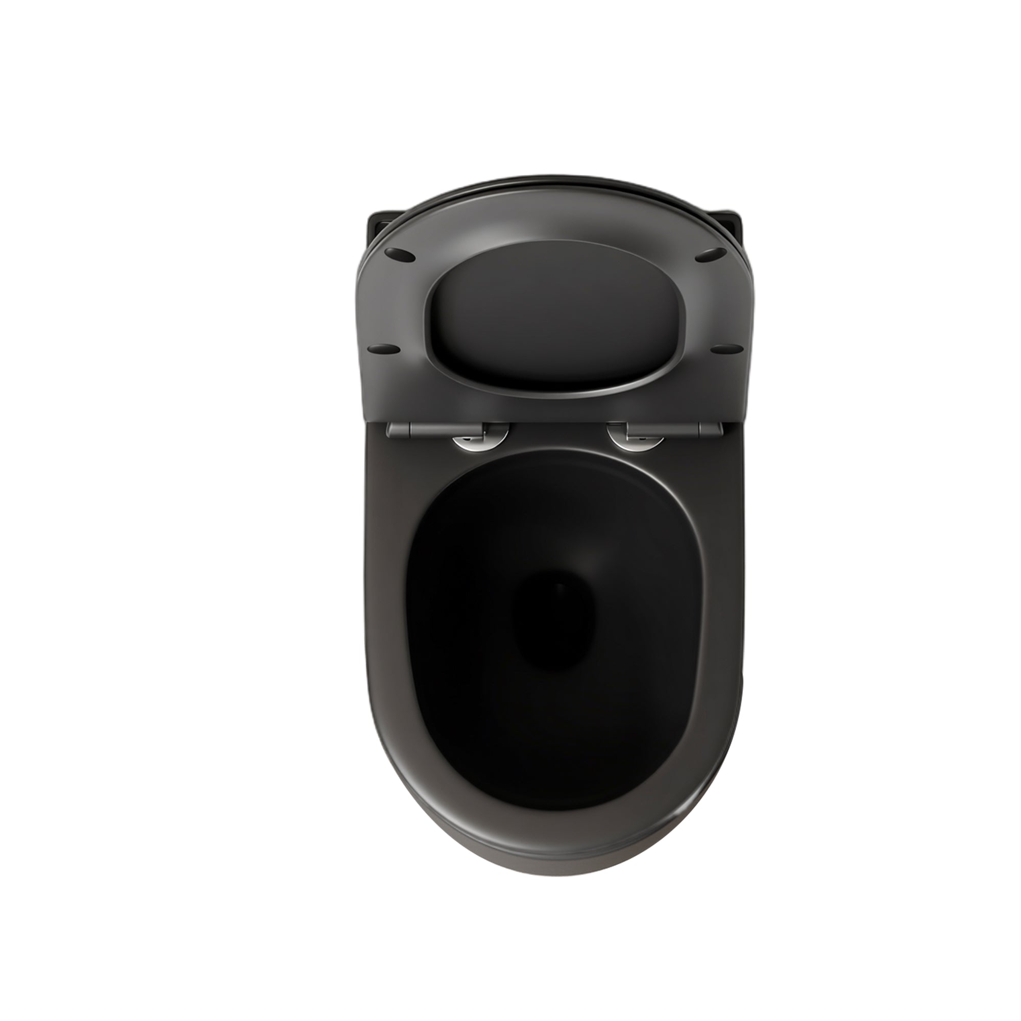 WC suspendu noir VALA (53*36,5*32cm)– Design moderne & abattant Soft Close