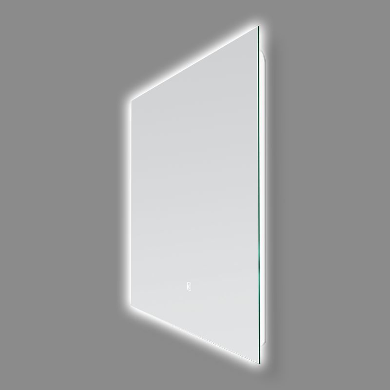 Miroir mural infinity LED : Miroir de salle de bain éclairé au design élégant et sans cadre