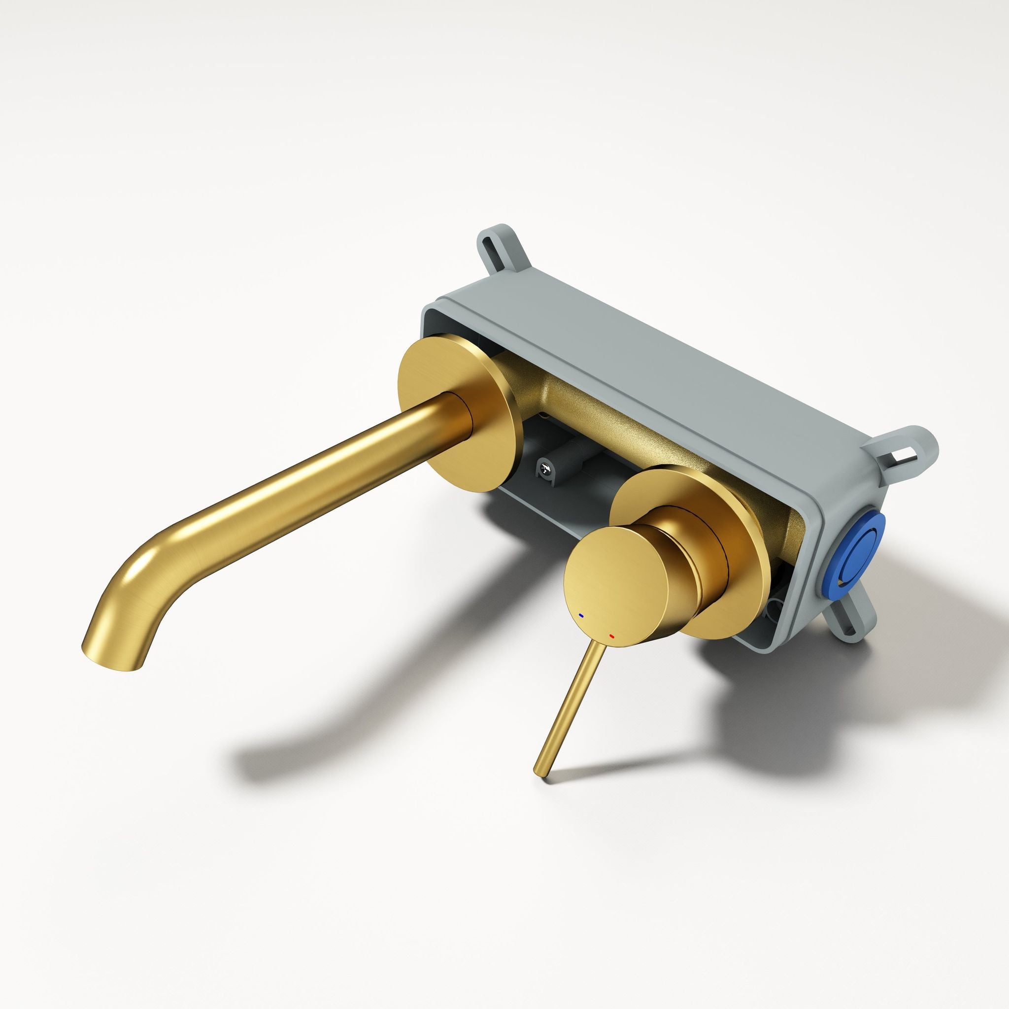 Robinet encastrable à bec - finition or