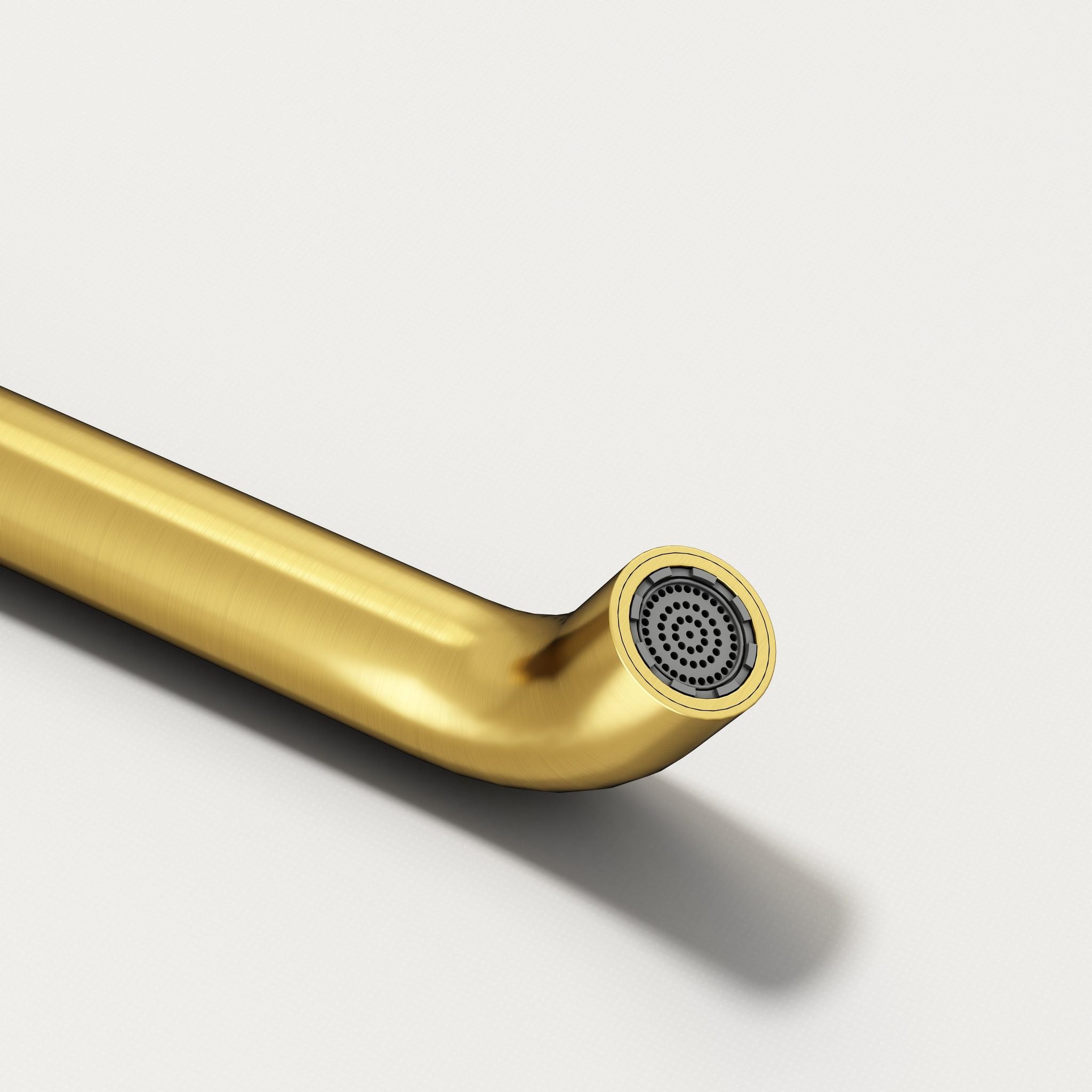 Robinet encastrable à bec - finition or