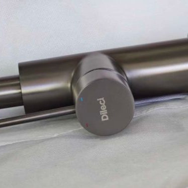 Robinet à bec haut 30 cm – Finition gris métallisé