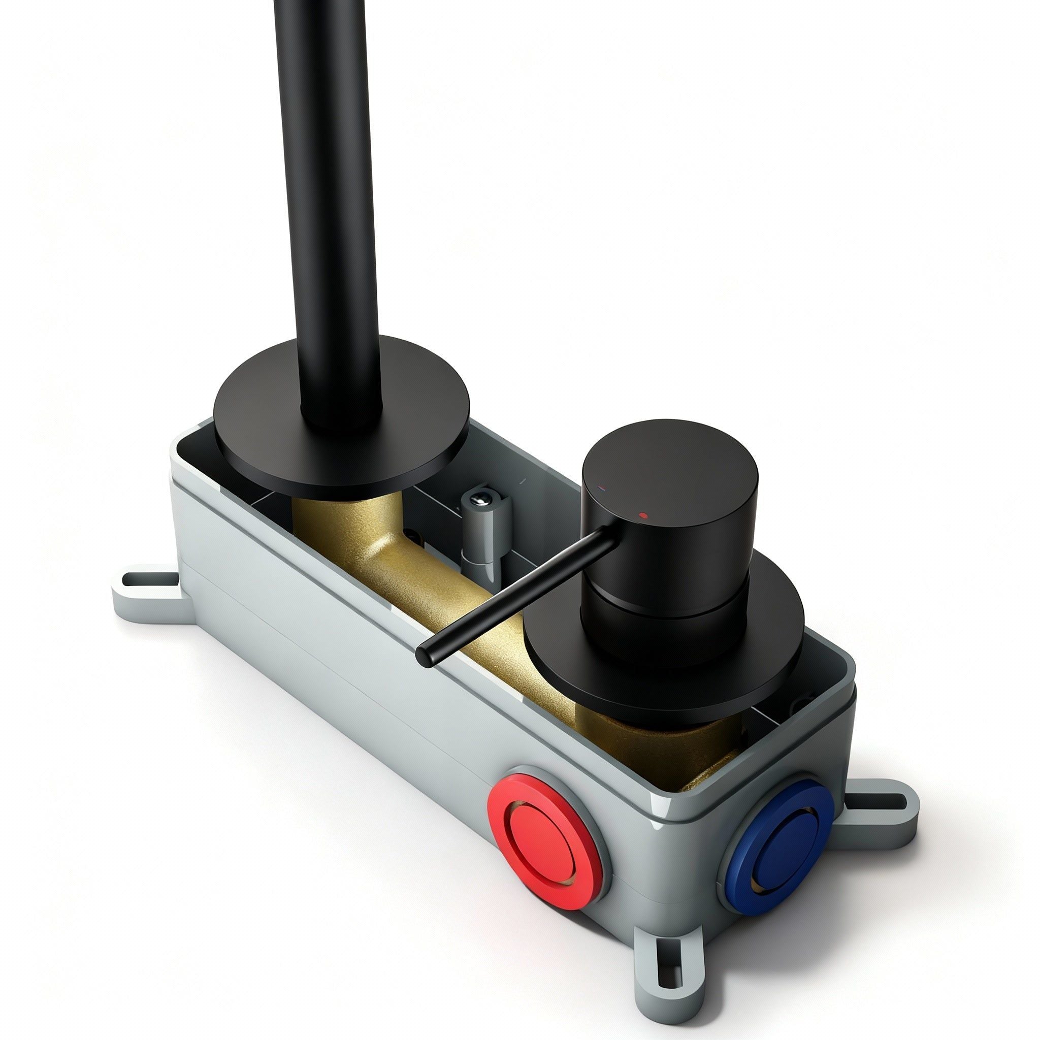 Robinet à bec encastrable Noir Mat