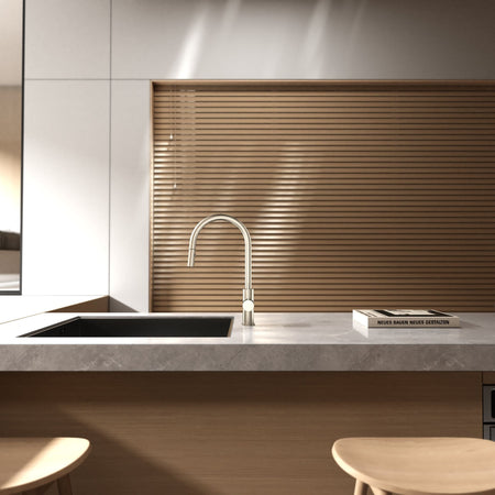 Robinet de cuisine avec douchette extractible – Finition chrome