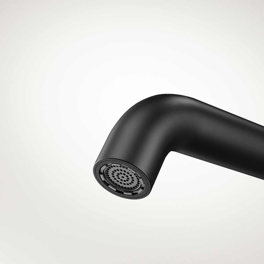 Robinet à bec encastrable Noir Mat