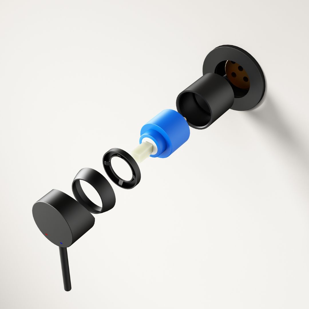 Robinet à bec encastrable Noir Mat