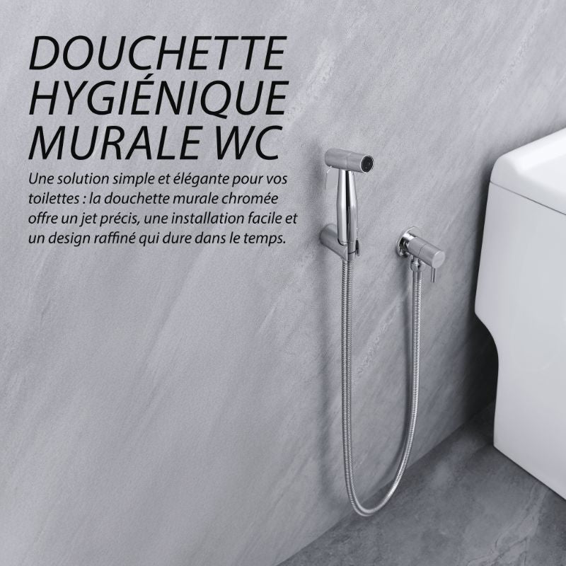 Douchette WC murale - Chromé